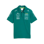 Aston Martin F1 2026 Kids Team Polo Shirt - Youth Green Lux Polos Aston Martin F1 
