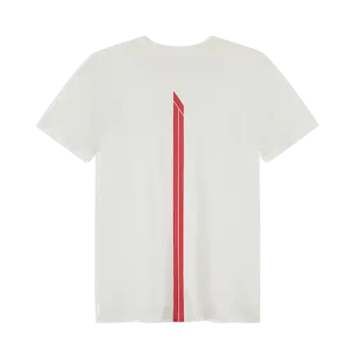 Formula 1 Tech Racing Line T-Shirt - Cloud Dancer/F1 Hot Red/True Black T-shirts Formula 1 