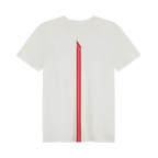 Formula 1 Tech Racing Line T-Shirt - Cloud Dancer/F1 Hot Red/True Black T-shirts Formula 1 