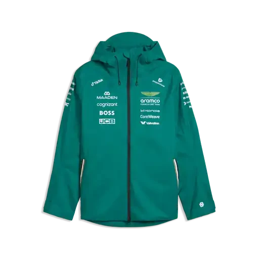 Aston Martin F1 2026 Team Rain Jacket - Green Lux – CMC Motorsports®