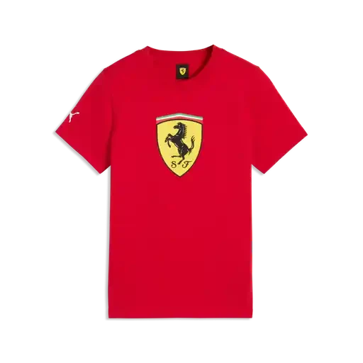Scuderia Ferrari F1 Kids Shield T-Shirt - Youth Rosso Corsa/Puma Black T-shirts Scuderia Ferrari XS-116 Red 