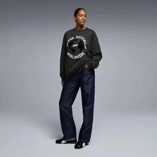 Formula 1 Tech RDW Graphic Crew Sweatshirt - Pirate Black Sweatshirt Formula 1 