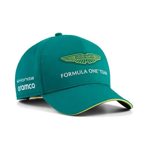 Aston Martin F1 2026 Team Baseball Hat - Puma Black/Green Lux