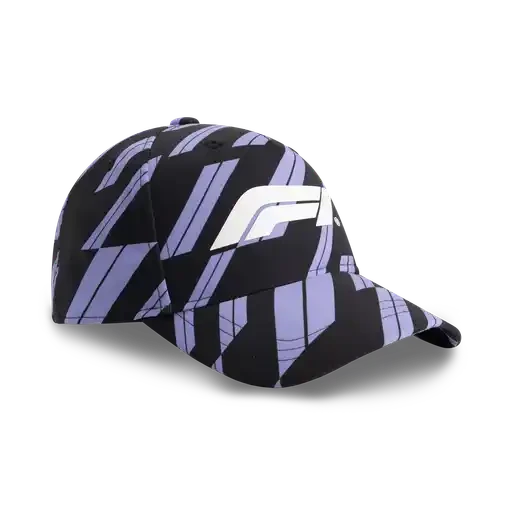 Formula 1 Tech F1 Track Graphic Baseball Hat - Focus Purple/Shift Green Hats Formula 1 