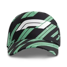 Formula 1 Tech F1 Track Graphic Baseball Hat - Focus Purple/Shift Green Hats Formula 1 Green 