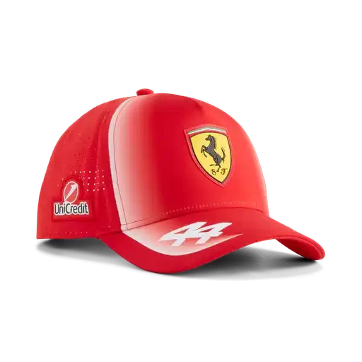 Scuderia Ferrari F1 2026 Lewis Hamilton Team Baseball Hat - Puma Red Hats Scuderia Ferrari 