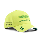 Aston Martin F1 2026 Fernando Alonso Team Hat- Lime Shimmer/Green Lux/Puma White Hats Aston Martin F1 Lime 