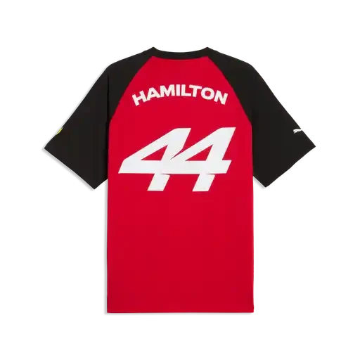 Scuderia Ferrari F1 Lewis Hamilton T-Shirt - Rosso Corsa-Puma Black T-shirts Scuderia Ferrari 