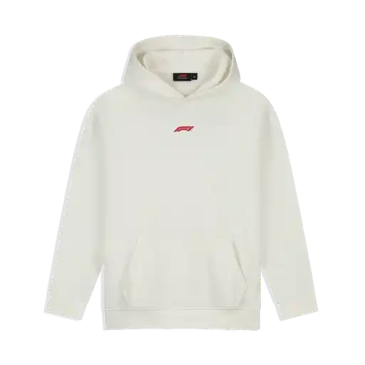 Formula 1 Tech Collection F1 Racing Line Hoodie - F1 Hot Red/Cloud Dancer Hoodies Formula 1 XS White 