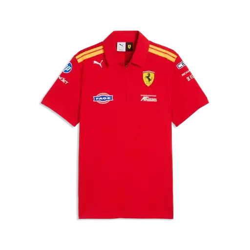 Scuderia Ferrari Hypercar Le Mans 2026 Team Polo - Puma Red Polos Scuderia Ferrari Lemans 