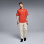 Formula 1 Tech Racing Line T-Shirt - Cloud Dancer/F1 Hot Red/True Black T-shirts Formula 1 