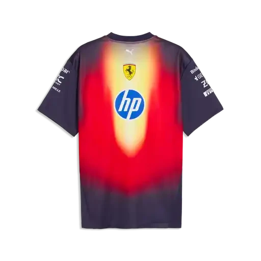 Scuderia Ferrari F1 2026 Special Edition China GP Team T-Shirt - Deep Plum Polos Scuderia Ferrari 