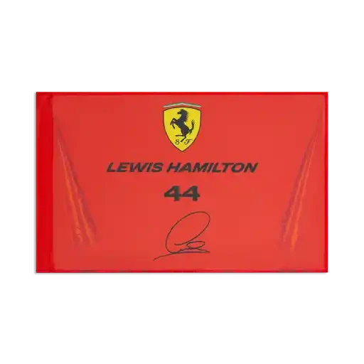 Scuderia Ferrari F1 Lewis Hamilton Flag - Rosso Corsa Flag Scuderia Ferrari 