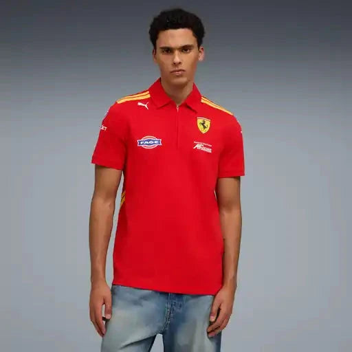 Scuderia Ferrari Hypercar Le Mans 2026 Team Polo - Puma Red Polos Scuderia Ferrari Lemans 