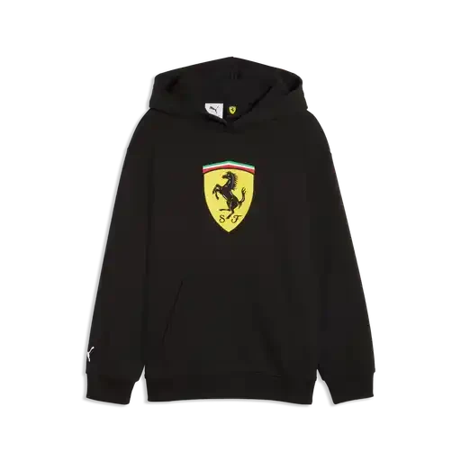 Scuderia Ferrari F1 Kids Shield Hoodie - Youth Rosso Corsa/Puma Black Hoodies Scuderia Ferrari XS-116 Black 