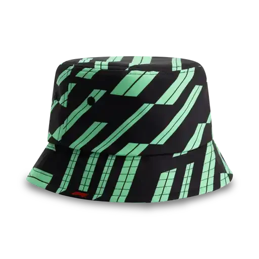 Formula 1 Tech F1 Track Graphic Bucket Hat - Focus Purple/Shift Green Hats Formula 1 