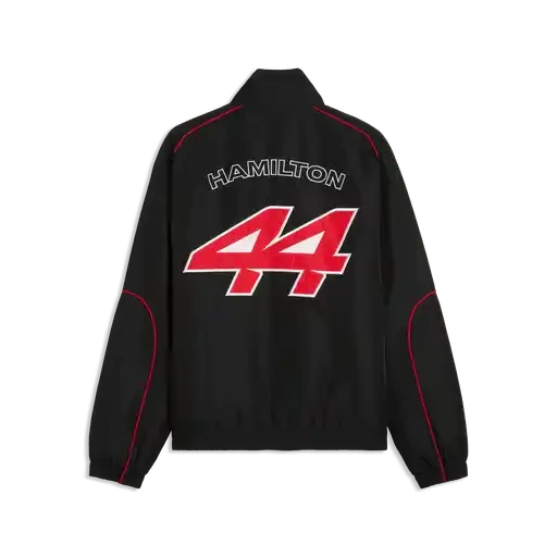 Scuderia Ferrari F1 Lewis Hamilton Racing Jacket - Puma Black Jackets Scuderia Ferrari 