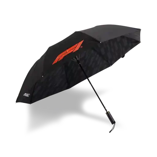 Formula 1 Tech Collection F1 Compact Umbrella - True Black Umbrellas Formula 1 