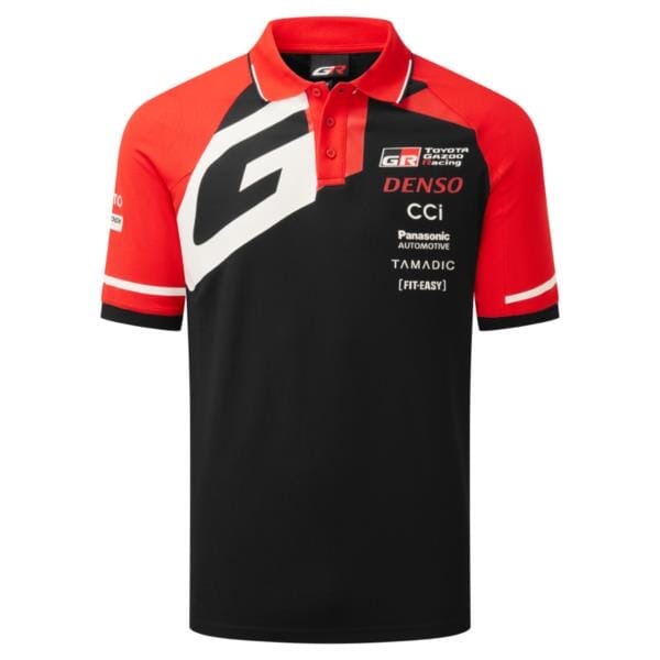 Toyota Gazoo Racing Men's Team Polo Shirt - Black Polos Toyota 