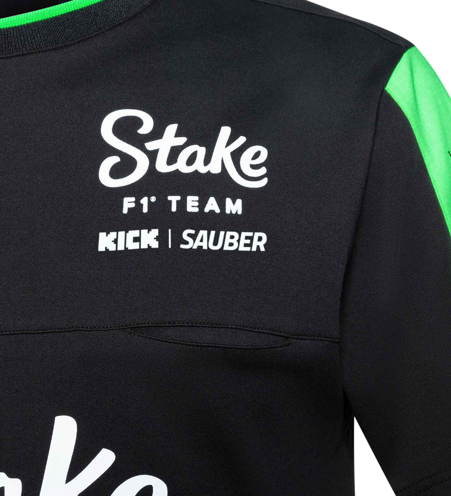Stake F1 Kick Sauber 2024 Men's Team T-Shirt - Black T-shirts Stake F1 Kick Sauber 