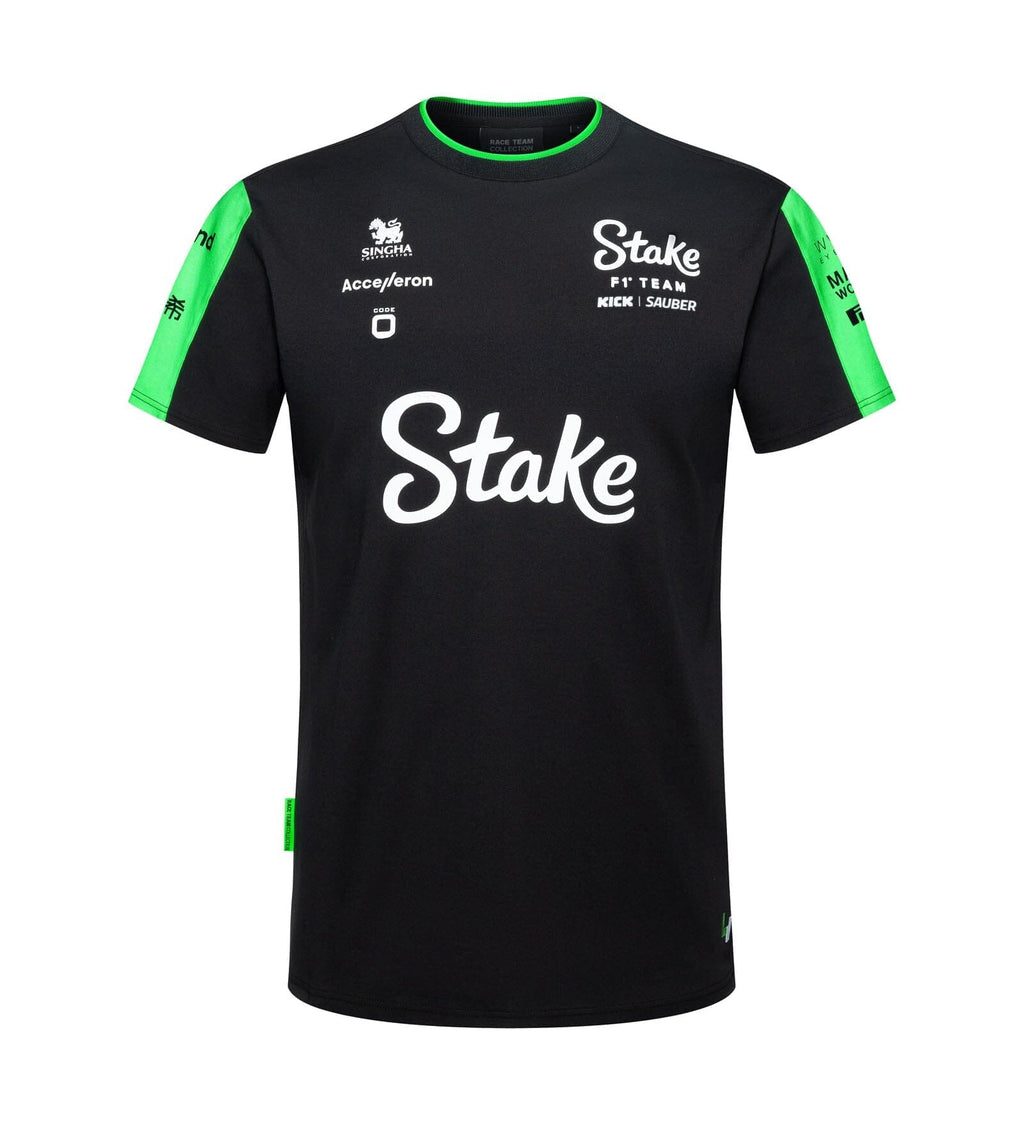 Stake F1 Kick Sauber 2024 Men's Team T-Shirt - Black T-shirts Stake F1 Kick Sauber 