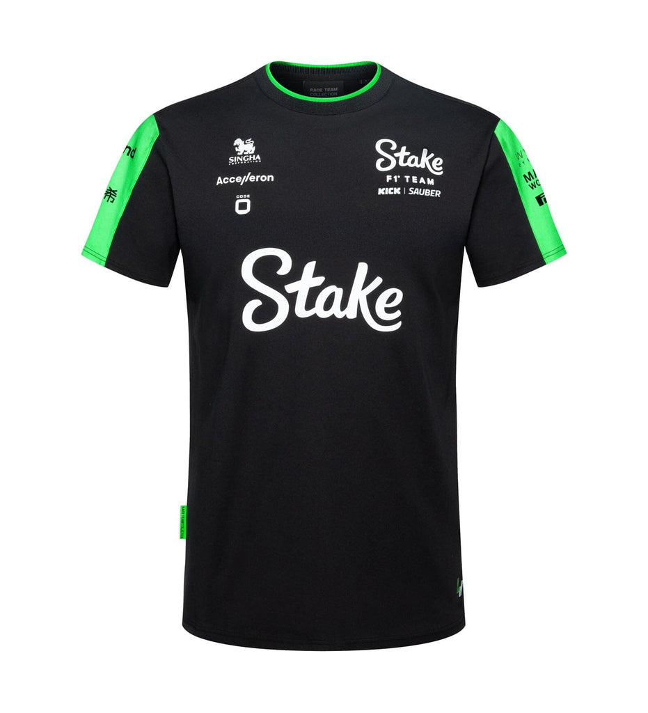 Stake F1 Kick Sauber 2024 Men's Team T-Shirt - Black T-shirts Stake F1 Kick Sauber 
