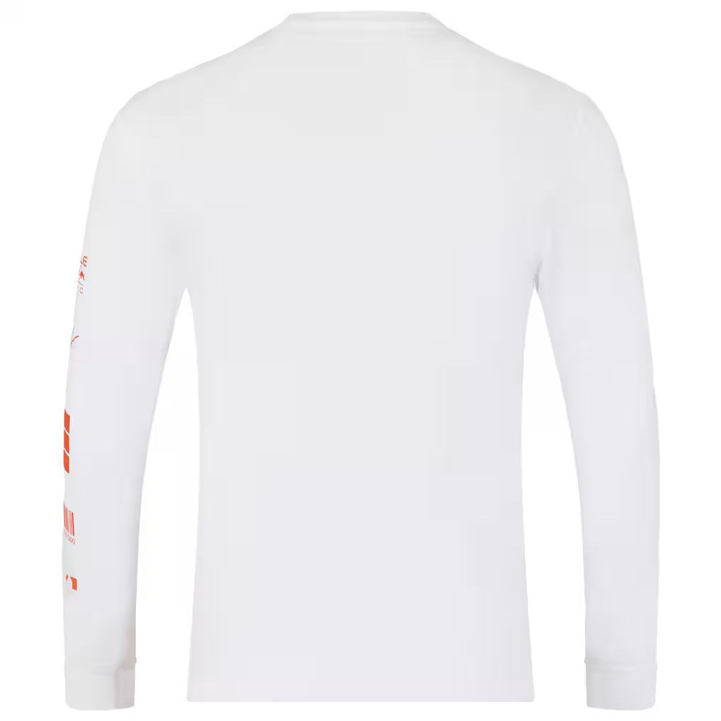 Red Bull Racing F1 Max Verstappen Long Sleeve Puzzle T-Shirt - White T-shirts Red Bull Racing 