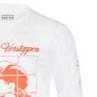 Red Bull Racing F1 Max Verstappen Long Sleeve Puzzle T-Shirt - White T-shirts Red Bull Racing 