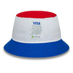 Visa Cash App RB F1 Tapered Bucket Hat - White Hats Visa Cash App RB 