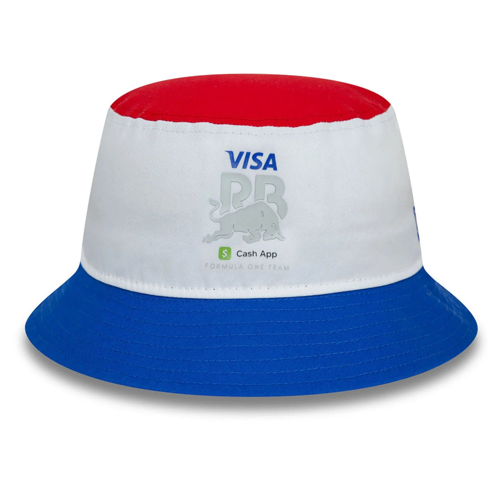 Visa Cash App RB F1 Tapered Bucket Hat - White Hats Visa Cash App RB 
