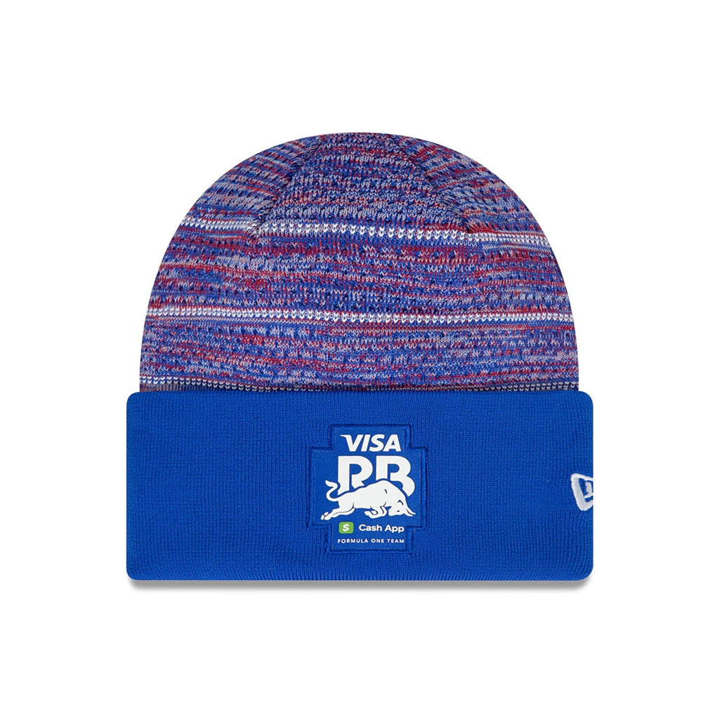 Visa Cash App RB F1 New Era Wide Cuff Knit Beanie - Blue Hats Visa Cash App RB 