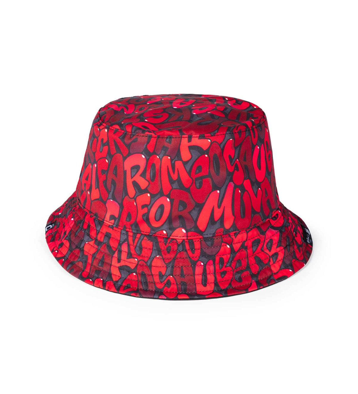 Alfa Romeo Racing F1 Limited Edition Black Reversible Bucket Hat- Designed by Swiss Graffiti Artist Boogie Hats Alfa Romeo 