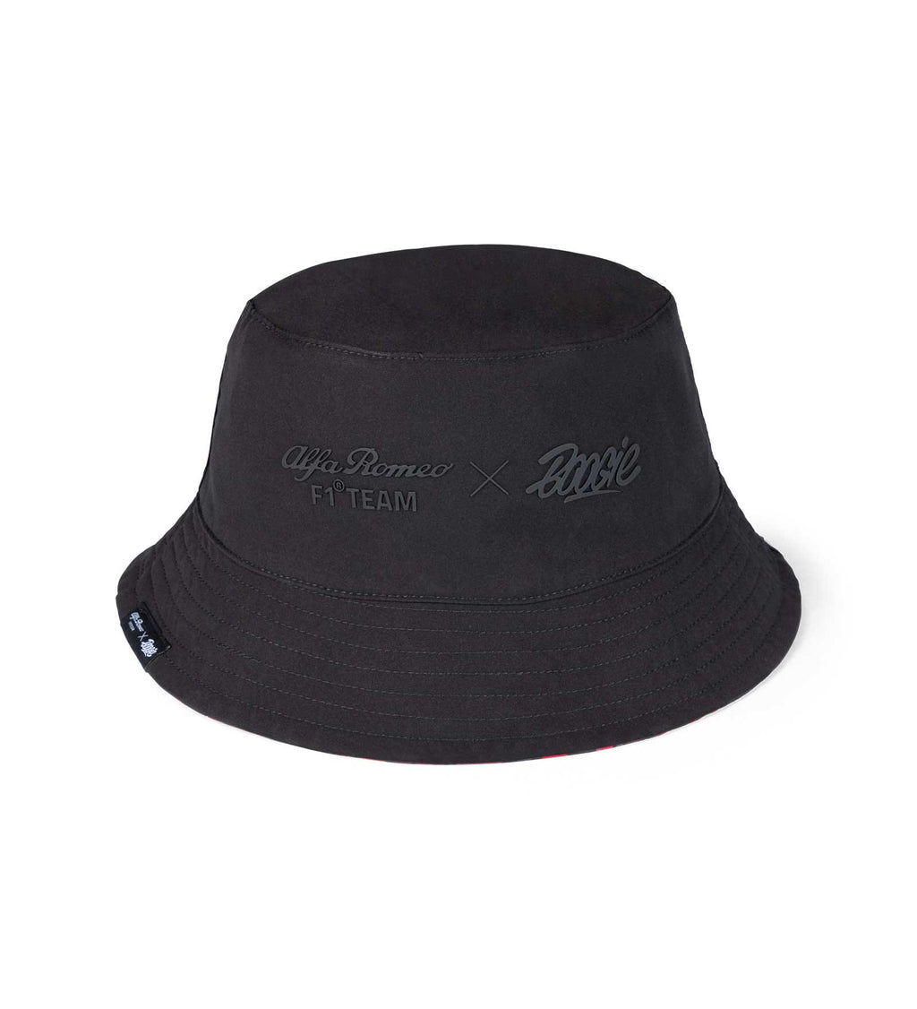 Alfa Romeo Racing F1 Limited Edition Black Reversible Bucket Hat- Designed by Swiss Graffiti Artist Boogie Hats Alfa Romeo 