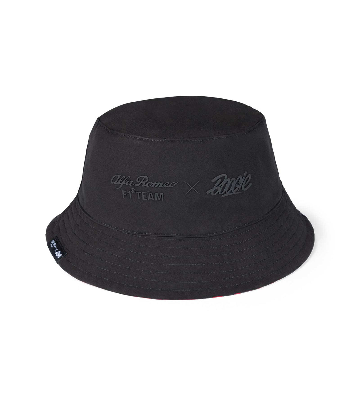 Alfa Romeo Racing F1 Limited Edition Black Reversible Bucket Hat- Designed by Swiss Graffiti Artist Boogie Hats Alfa Romeo 