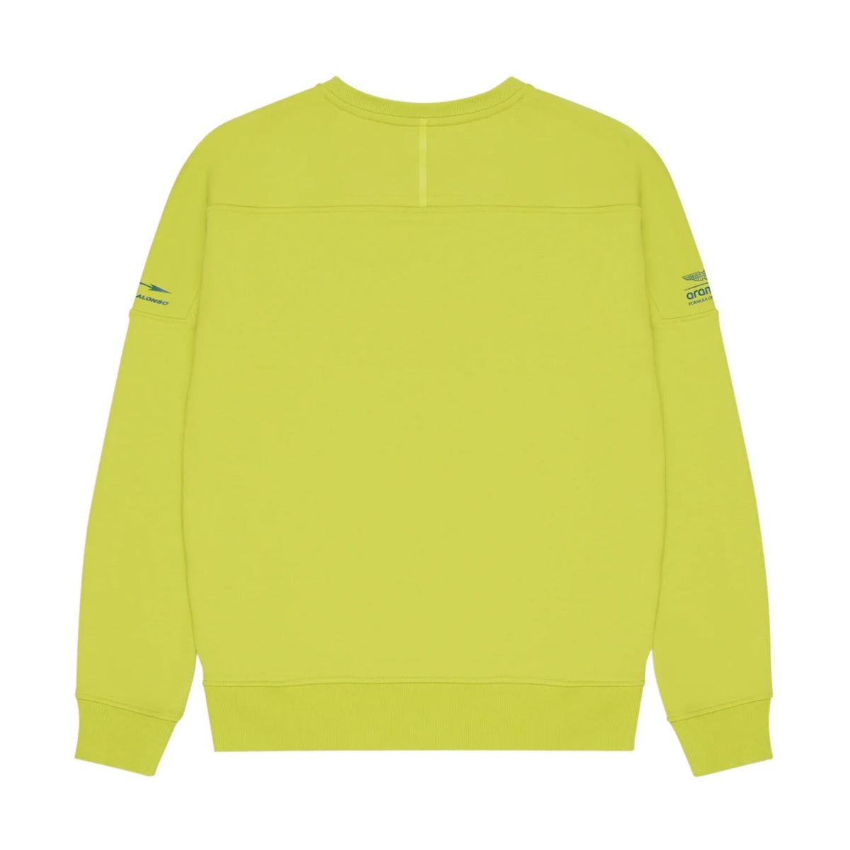 Aston Martin F1 Kimoa Fernando Alonso #14 Patch Sweatshirt - Lime Sweatshirt Aston Martin F1 