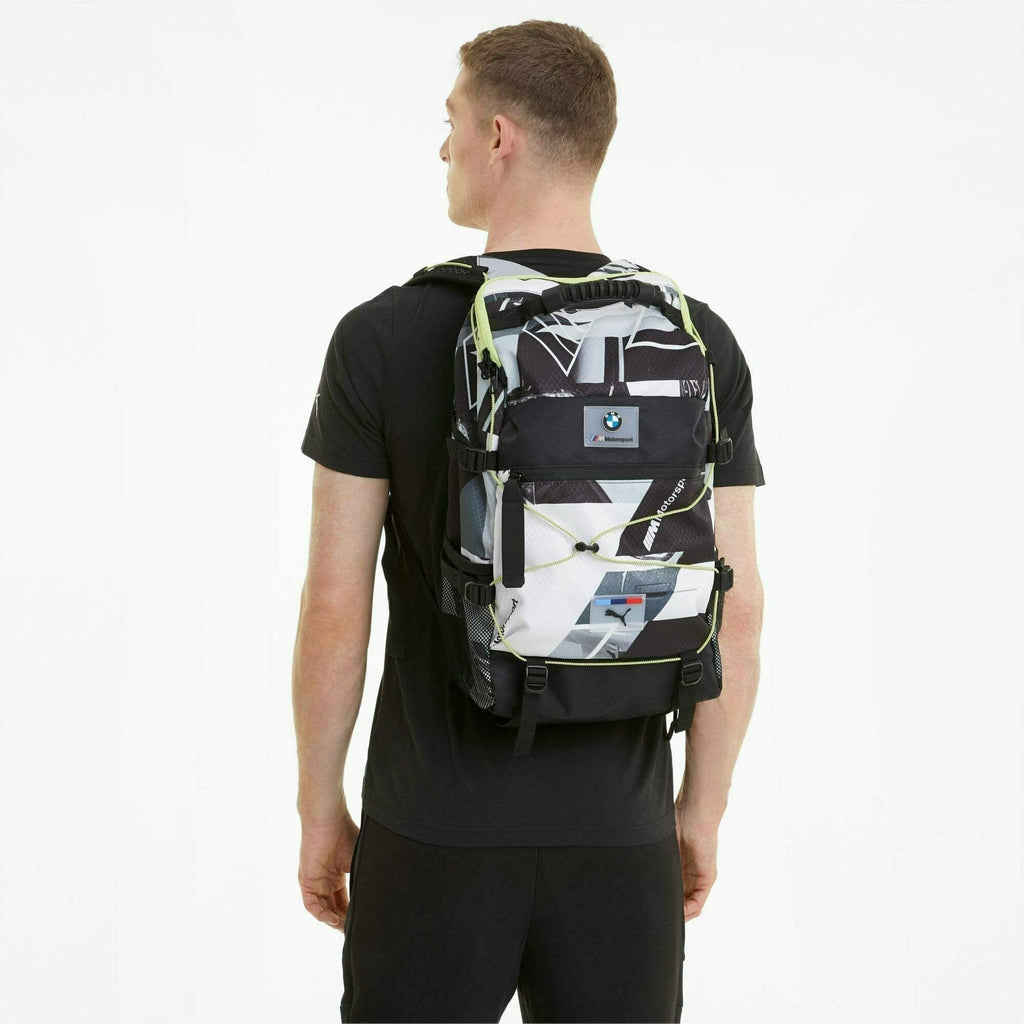 BMW M Motorsports Puma Street Backpack- Black Bags Dark Slate Gray