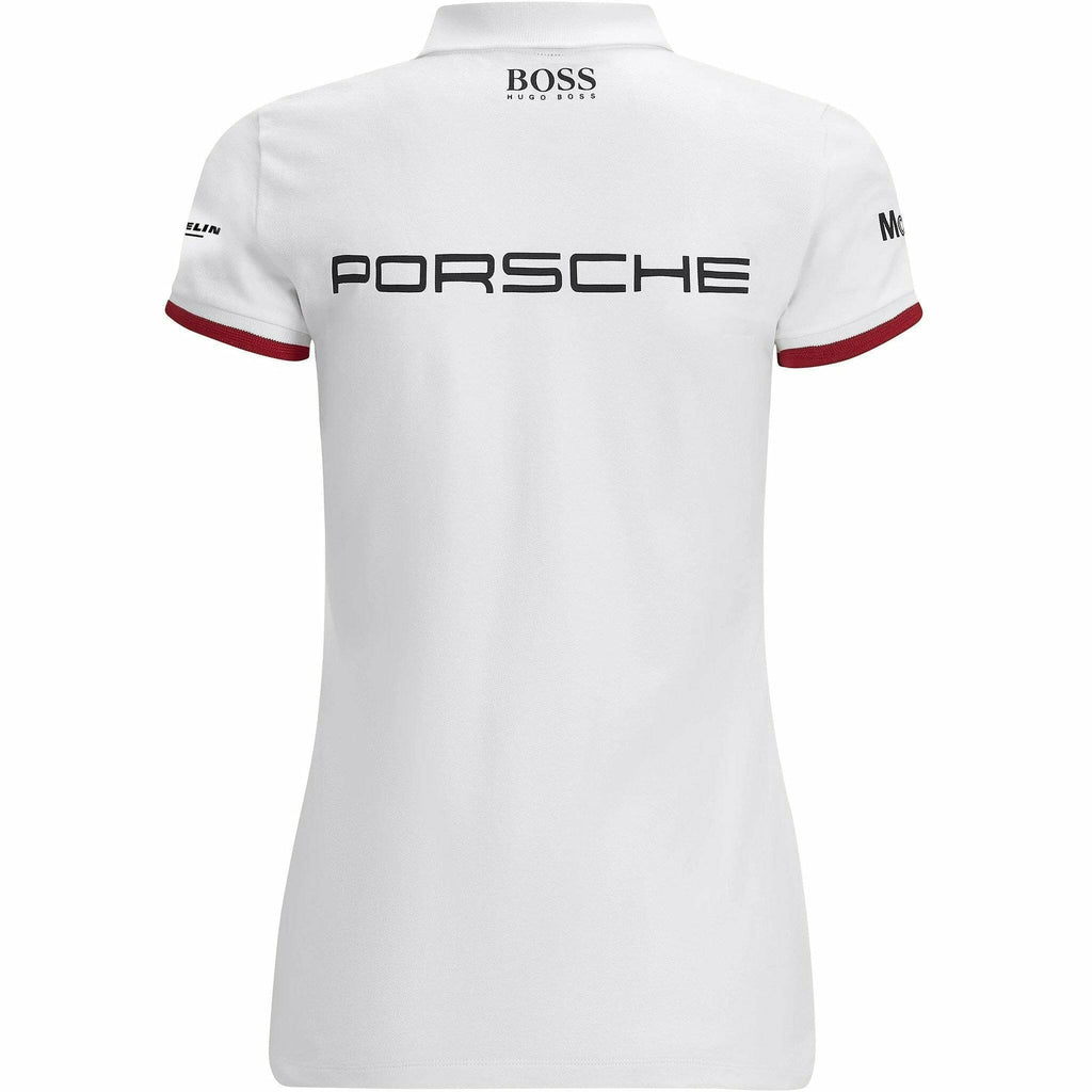 Porsche Motorsport Women's White Team Polo w/Motorsport Kit Polos Lavender