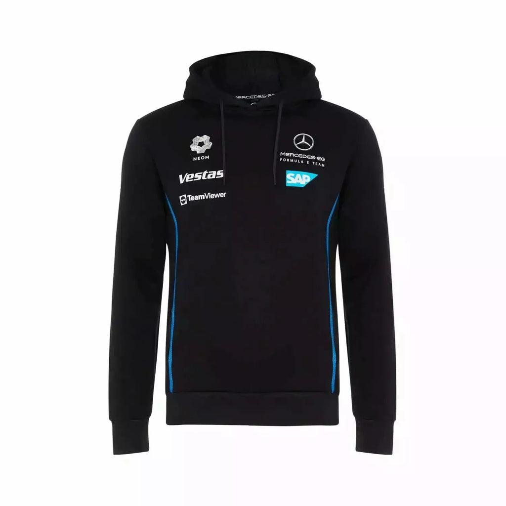 Mercedes Benz EQ Formula E S8 Team Hooded Sweatshirt - Black Hoodies Black