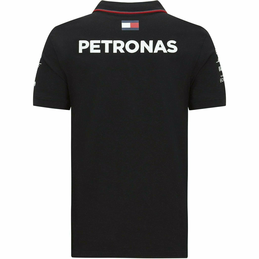 Mercedes Benz AMG Petronas F1 2020 Men's Team Polo Black/White Polos Black