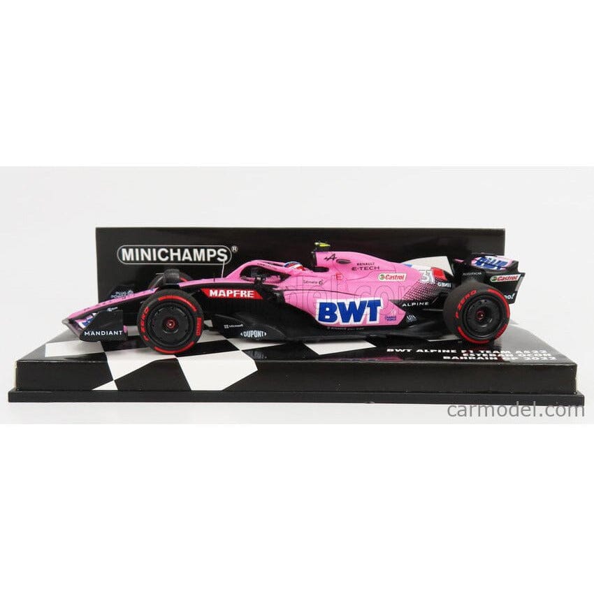 Alpine F1 Esteban Ocon Bahrain GP 1:43 Model Car - Minichamps Model Cars Lavender