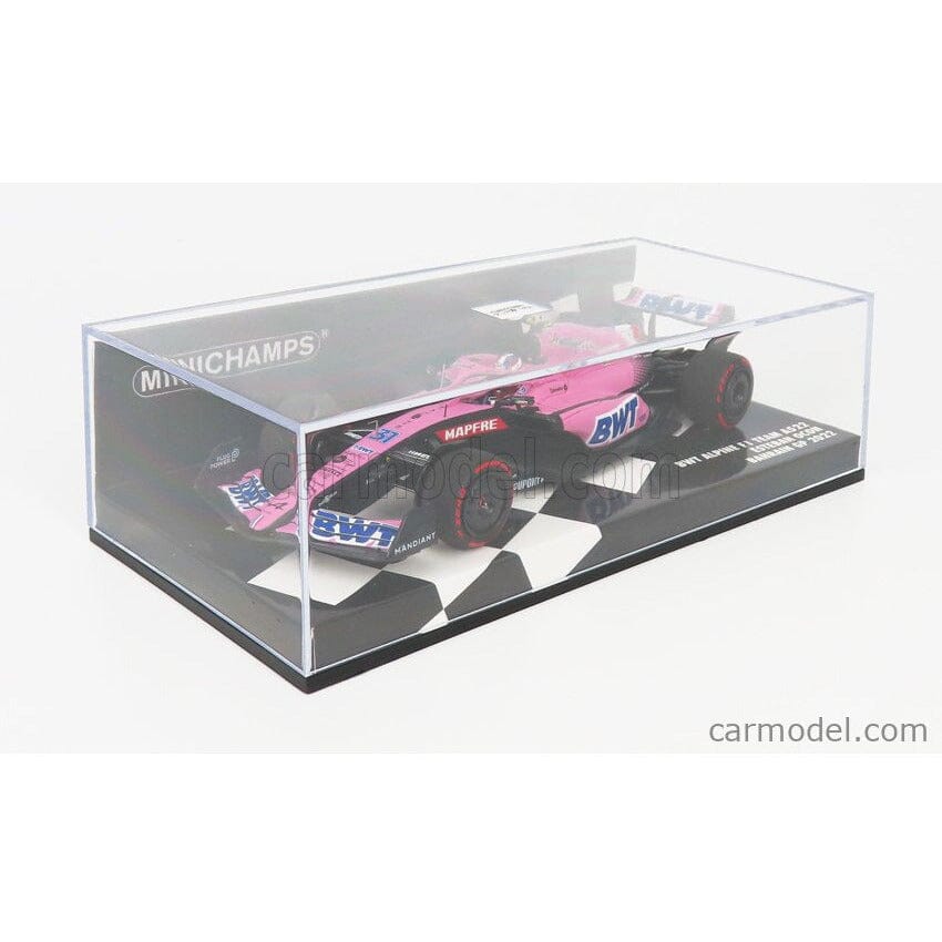 Alpine F1 Esteban Ocon Bahrain GP 1:43 Model Car - Minichamps Model Cars Lavender