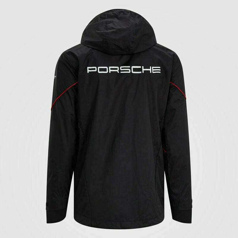 Porsche Motorsport Team Unisex Rain Jacket w/Motorsport Kit - Black Jackets Lavender