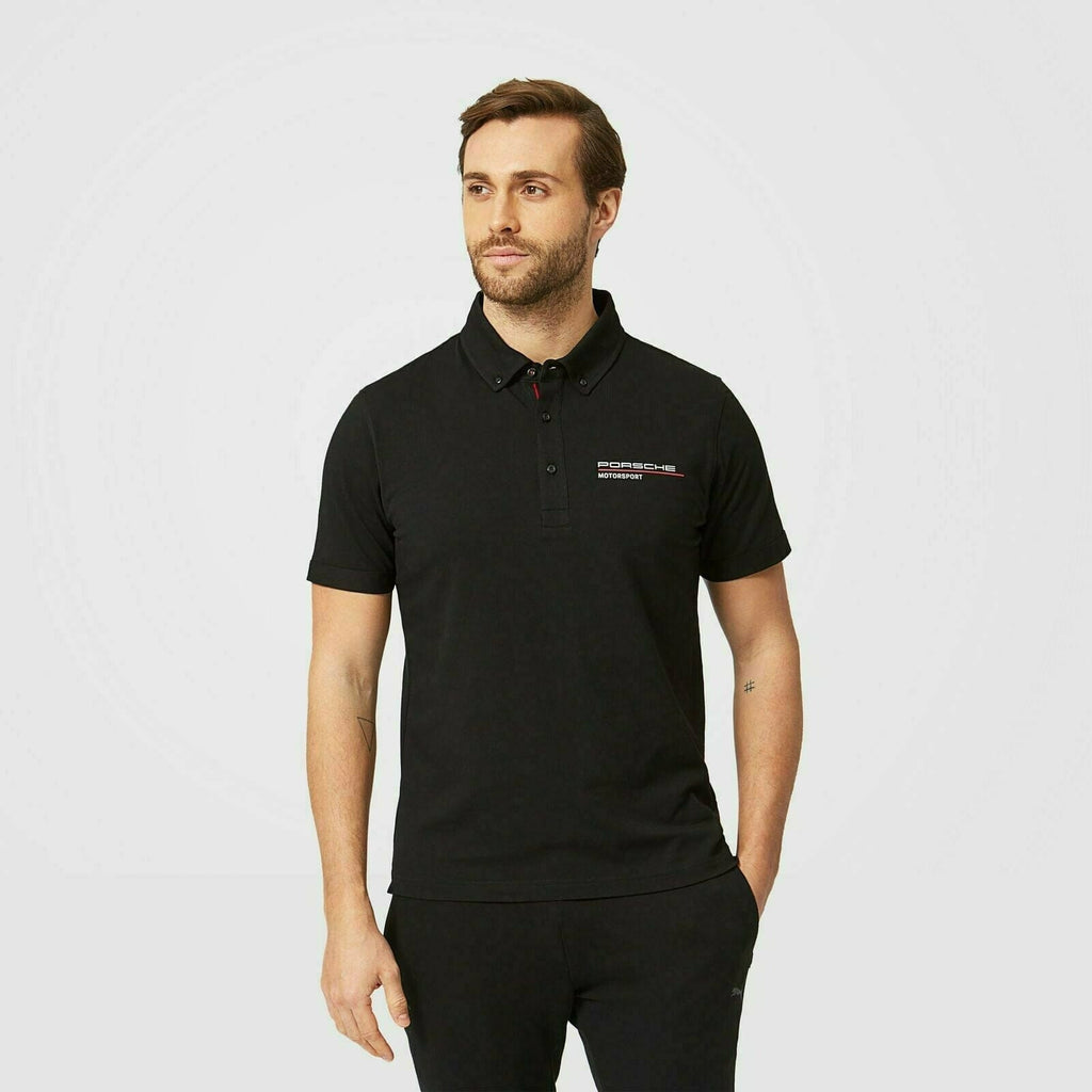 Porsche Motorsport Black Polo Shirt Polos Black