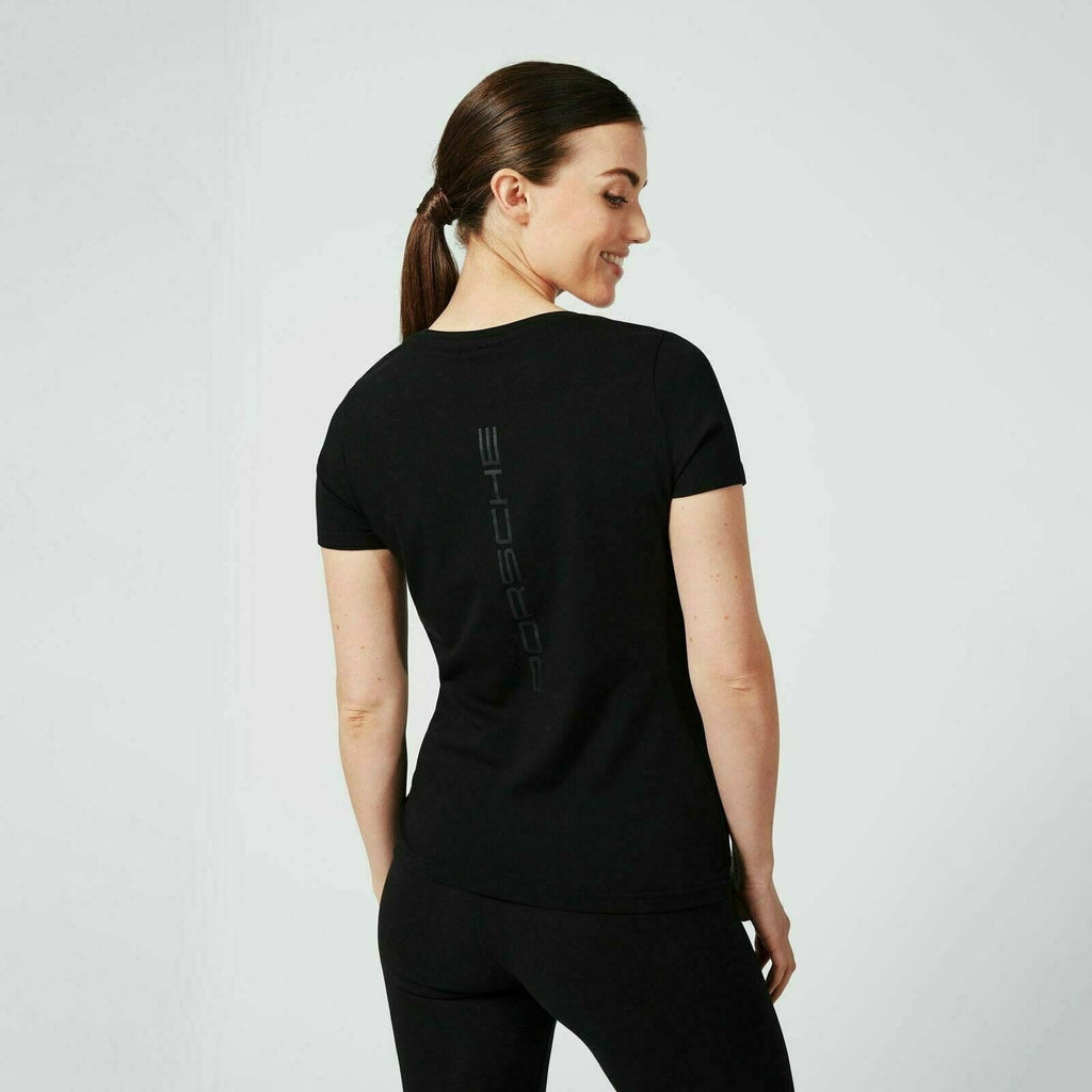 Porsche Motorsport Women's Black T-Shirt T-shirts Black