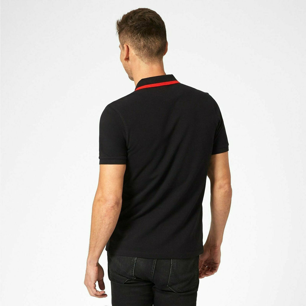 Formula 1 Tech Collection F1 Men's Small Logo Pique Polo Black/White Polos White Smoke