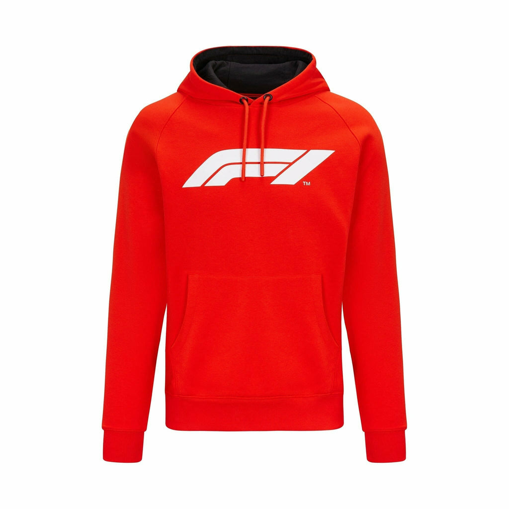 Formula 1 Tech Collection F1 Men's Large Logo Hooded Sweatshirt Black/Gray/Red Hoodies Red