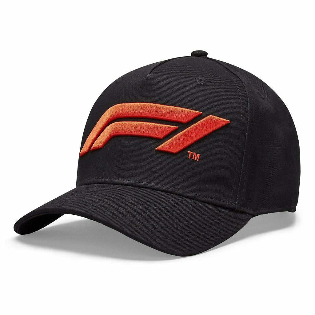 Formula 1 Tech Collection F1 Kids Large Logo Baseball Hat Black Hats Firebrick