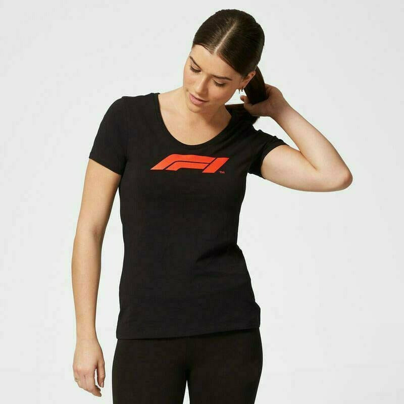 Formula 1 Tech Collection F1 Women's Large Logo T-Shirt White/Red/Black T-shirts Black