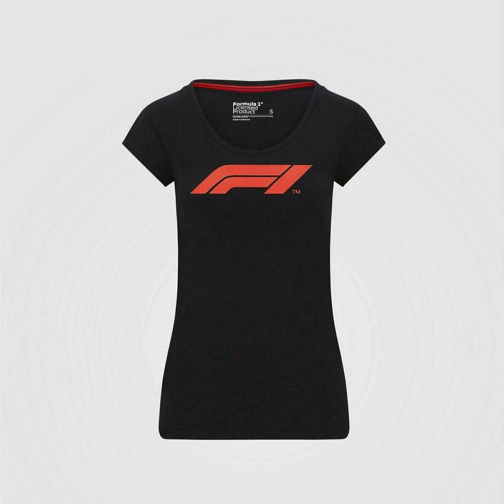Formula 1 Tech Collection F1 Women's Large Logo T-Shirt White/Red/Black T-shirts Black