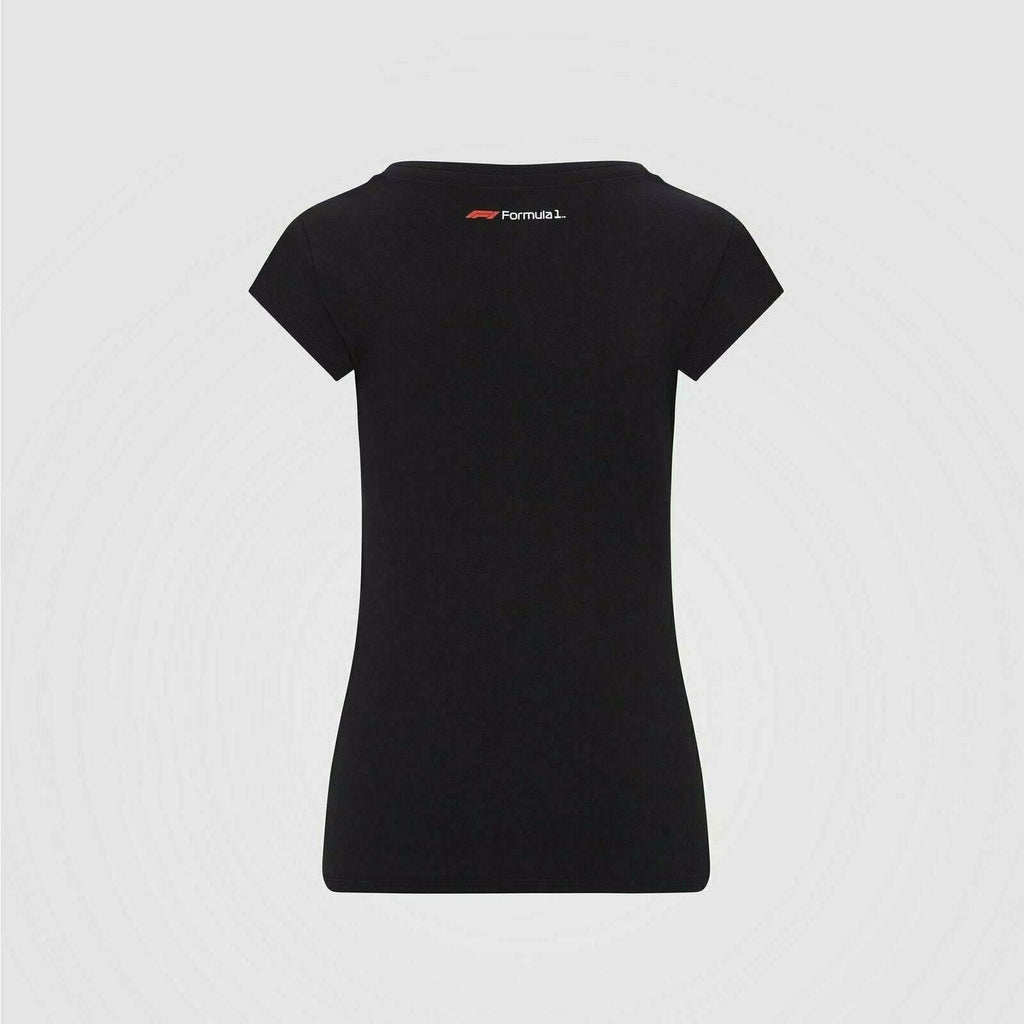 Formula 1 Tech Collection F1 Women's Large Logo T-Shirt White/Red/Black T-shirts Black
